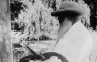 Film of Impressionist Painter Claude Monet at Work